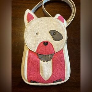 Cute white dog purse